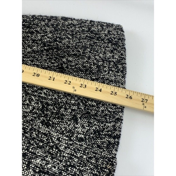 BOGO Express Wool Blend Pea Coat Black White Button Jacket Collared Short Small - Picture 11 of 11